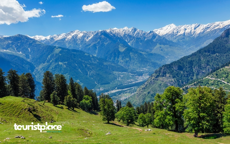 Manali Himachal Pradesh hill station with snow-covered mountains and scenic Himalayan valley - Tourist Place In India